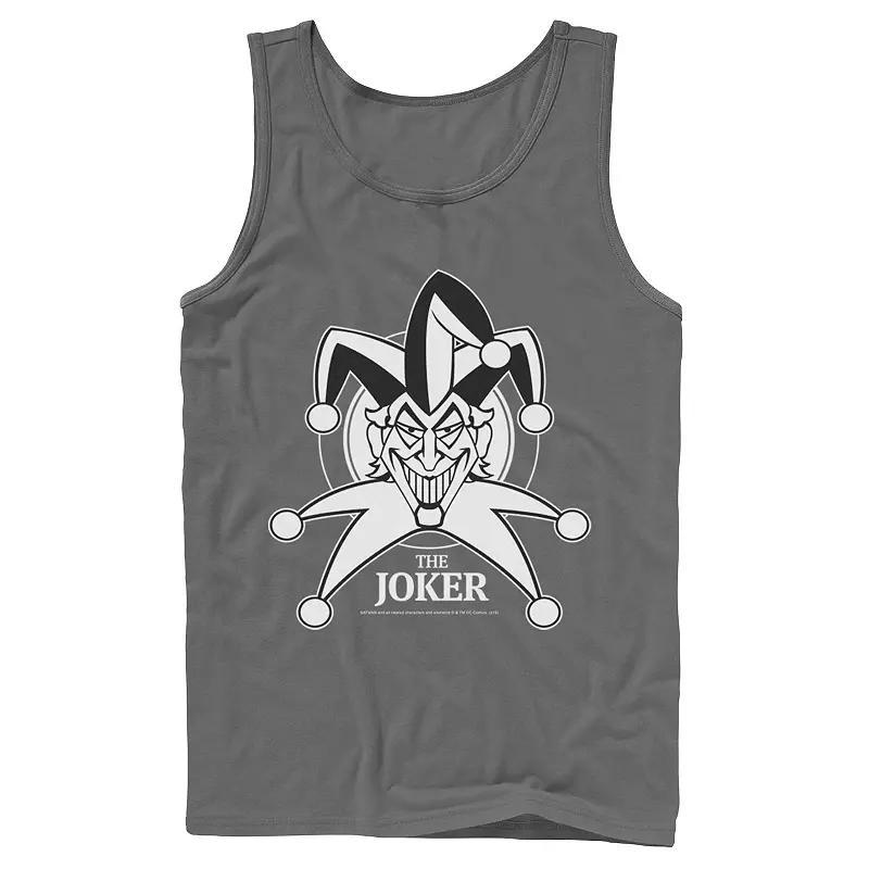 Mens DC Comics Joker Smiling Classic Poster Tank Top Product Image