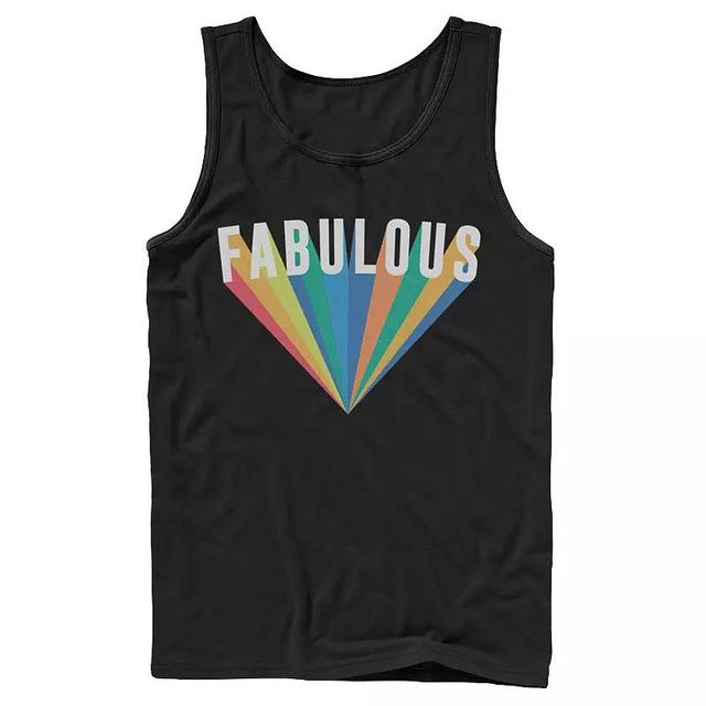 Mens Fifth Sun Fabulous Rainbow Burst Tank Top Product Image