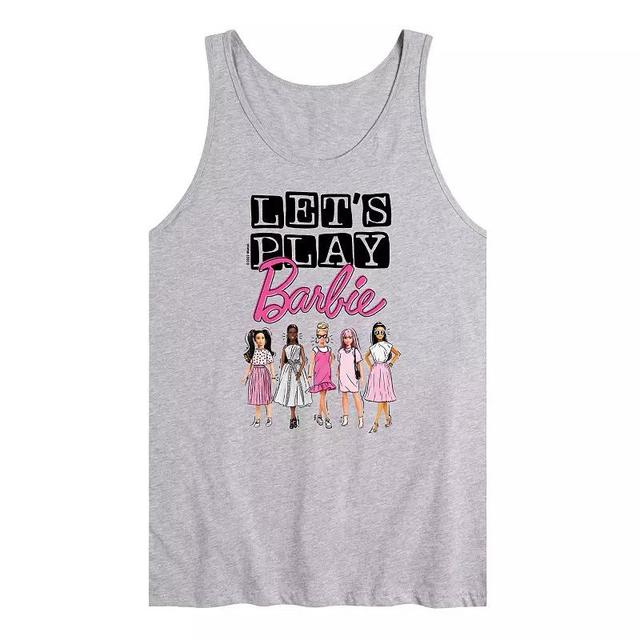 Mens Barbie Lets Play Barbie Tank Top Product Image