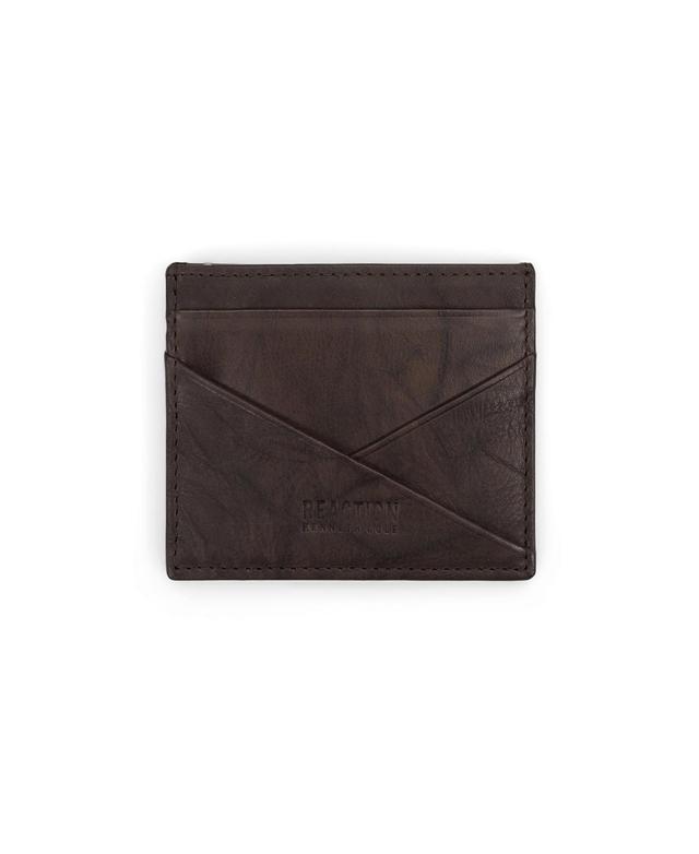 Kenneth Cole Reaction Mens Rfid Leather Slimfold Wallet with Removable Magnetic Card Case Product Image