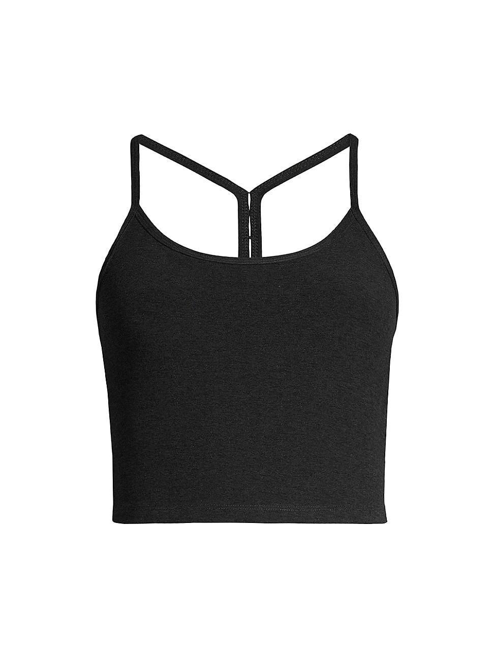 Womens Spacedye Racerback Crop Tank Product Image