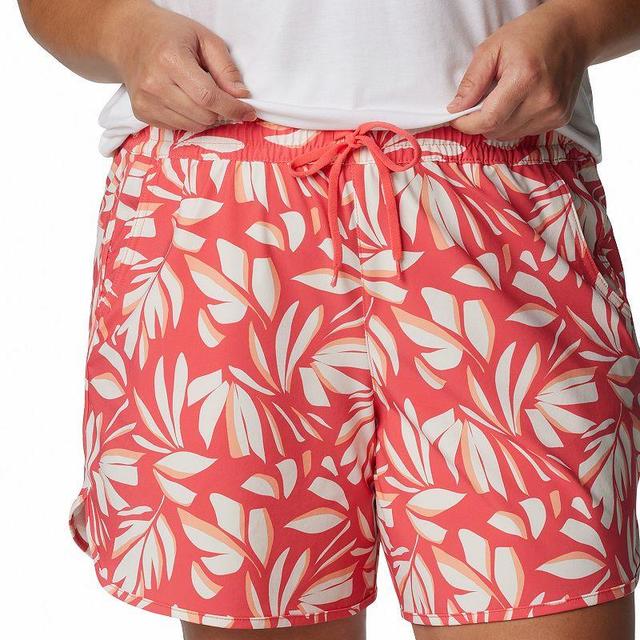 Columbia Womens Bogata Bay Stretch Printed Shorts - Plus Size- Product Image