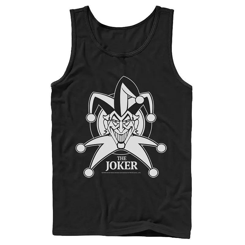 Mens DC Comics Joker Smiling Classic Poster Tank Top Product Image