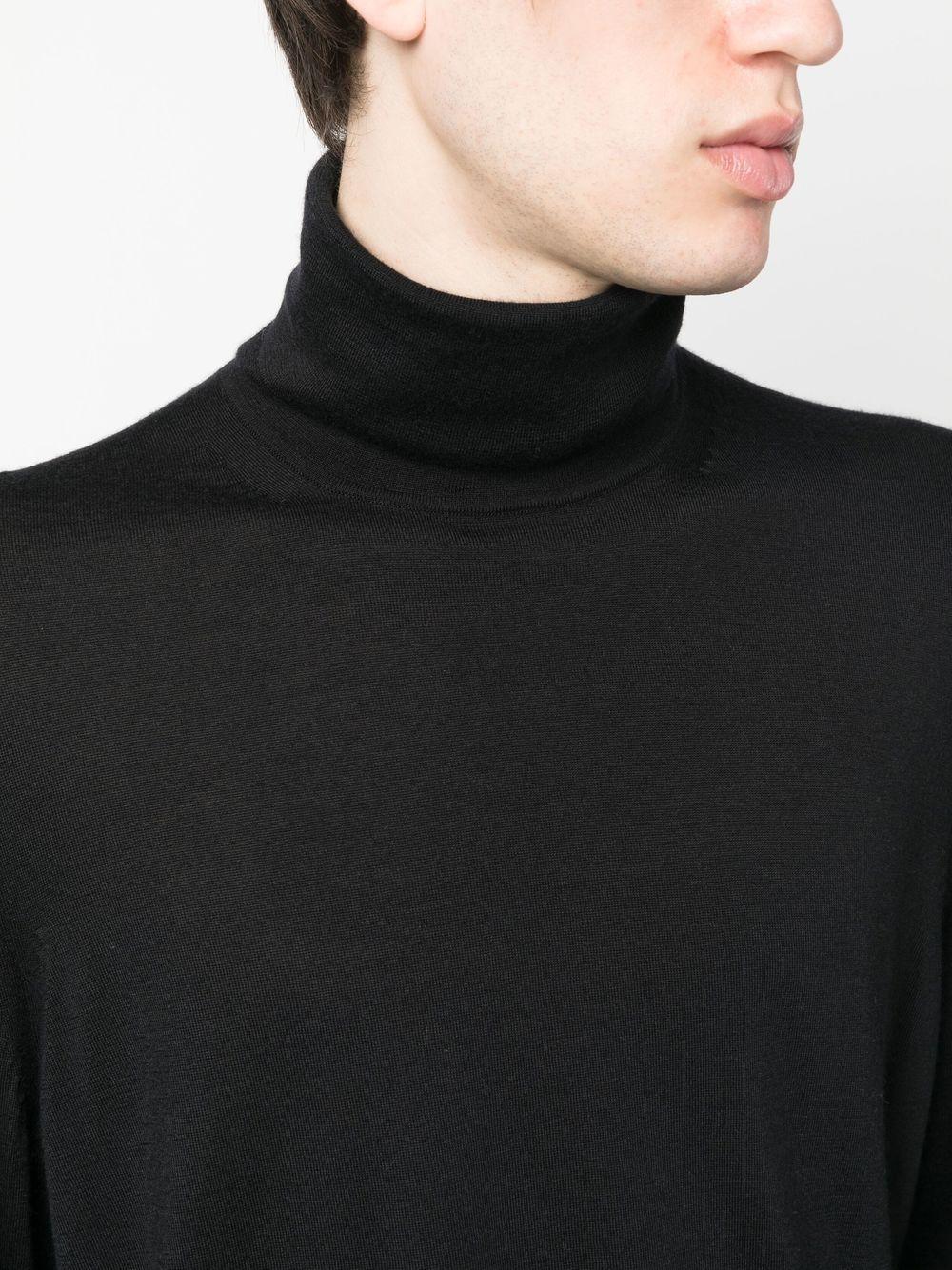 TOM FORD Fine-knit Roll Neck Jumper In Black Product Image