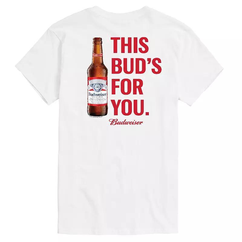 Big & Tall Budweiser This Buds For You Graphic Tee, Mens Product Image