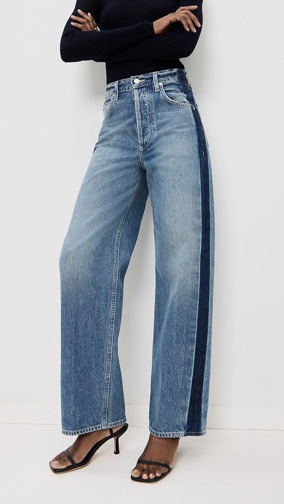 Citizens of Humanity Ayla Baggy Jeans with Tuxedo Stripe | Shopbop Product Image