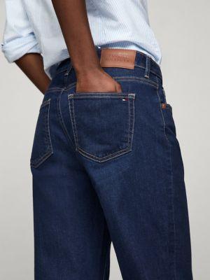 High-Rise Straight Fit Dark Wash Jean Product Image