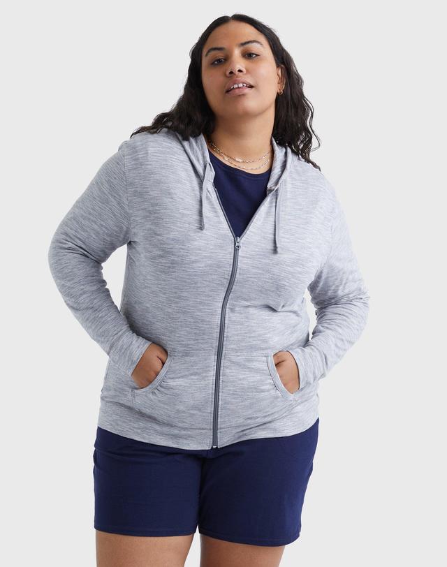 Plus Size Just My Size Slubbed Hoodie, Womens Product Image