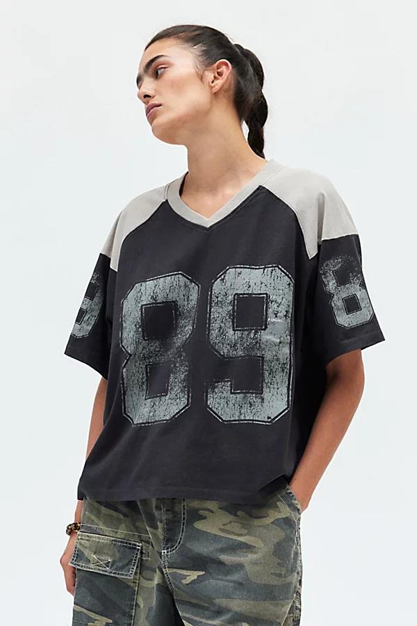 89 V-Neck Boxy Graphic Tee Womens at Urban Outfitters Product Image