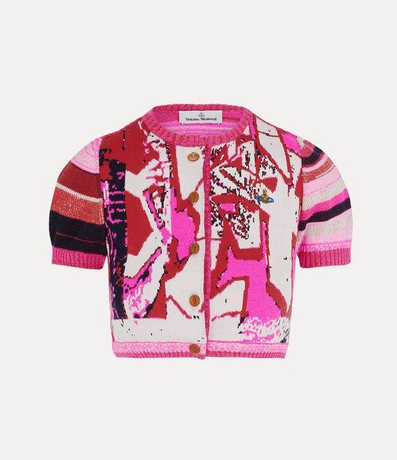 Graffiti cropped cardi Product Image