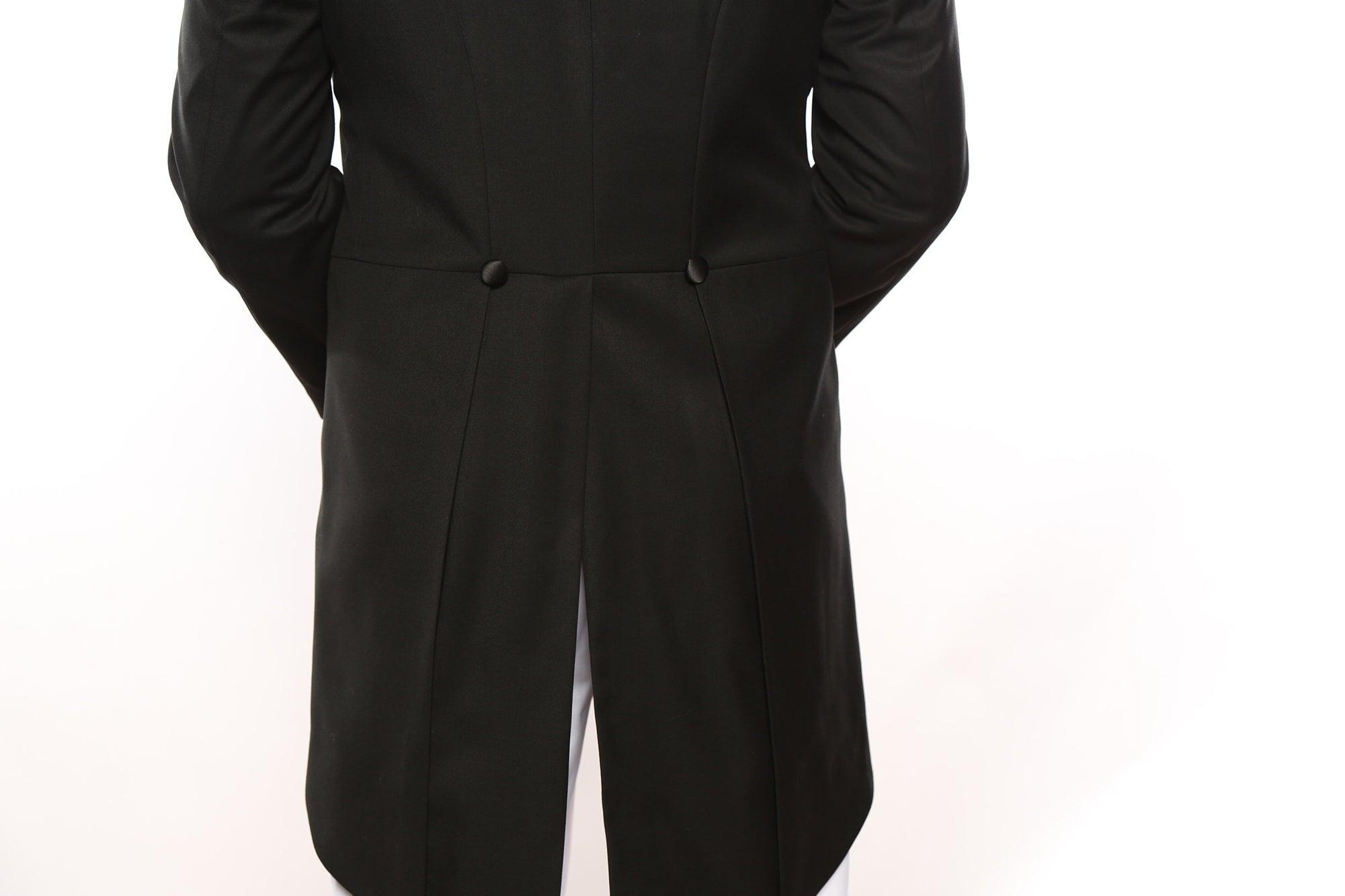 Classic Full Dress Tuxedo Tails 2 Piece Regular Fit In Black Product Image