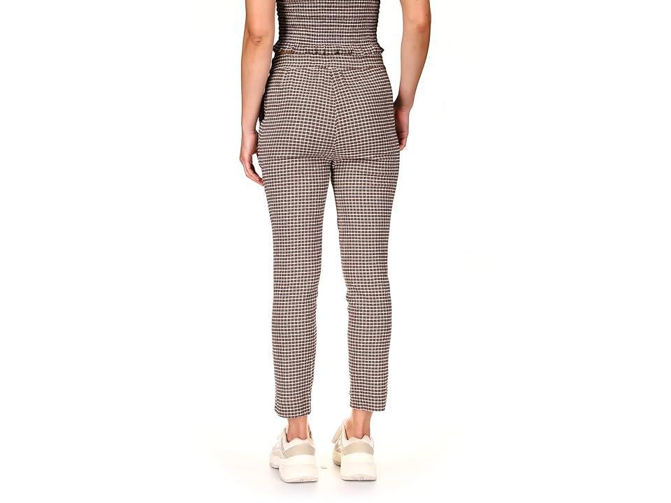 Sanctuary Westside Check Pants (Chocolate Gingham) Women's Clothing Product Image