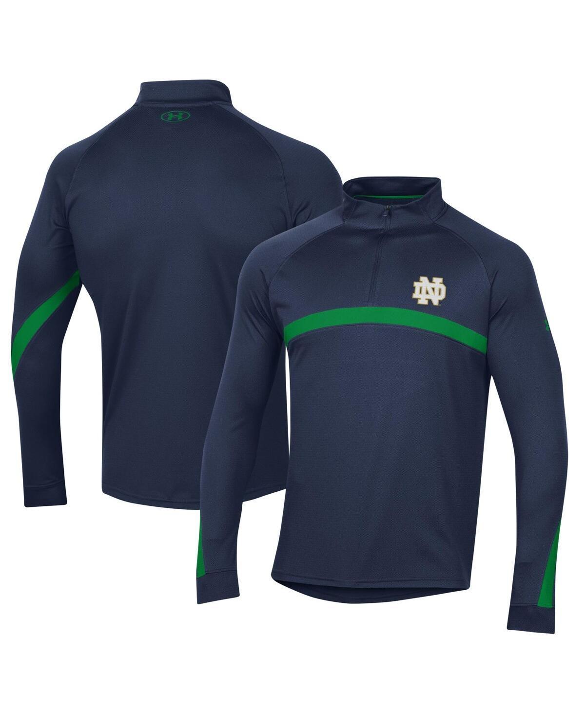 Mens Under Armour Navy Notre Dame Fighting Irish Gameday Camo Quarter-Zip Top Product Image