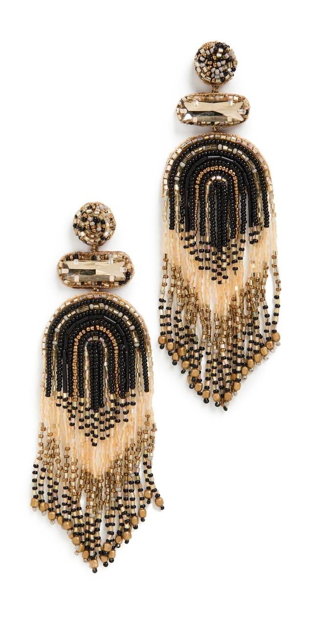 Deepa Gurnani Ishani Beaded Drop Earrings Product Image