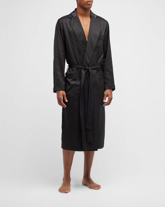 Mens Home Robe w/ Satin Piping Product Image