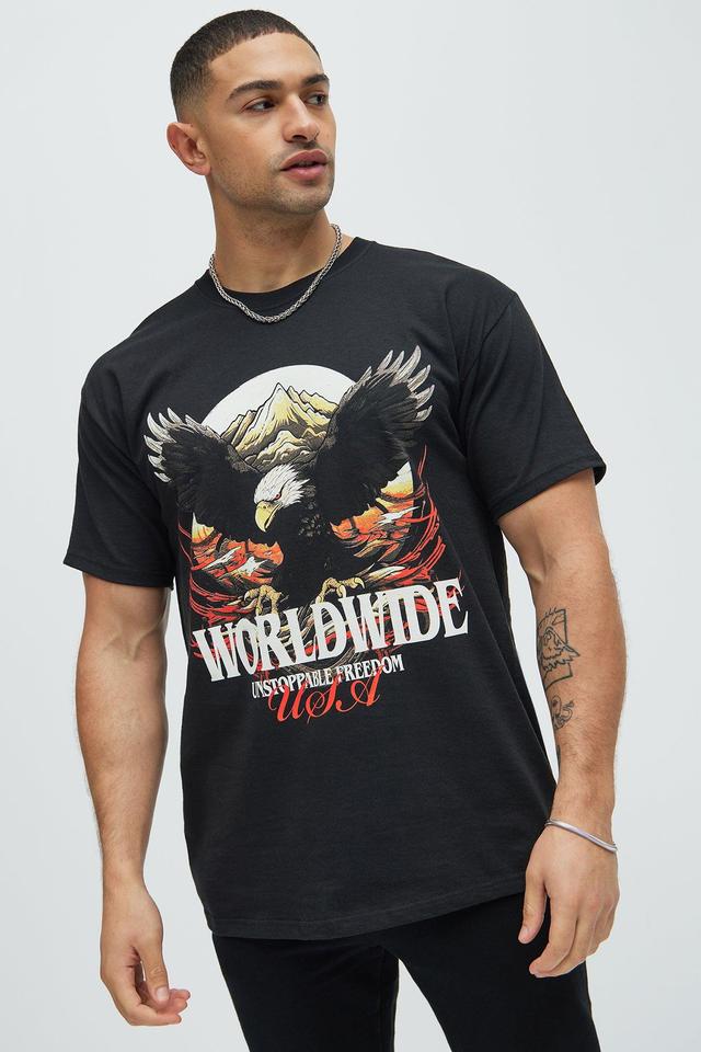 Worldwide Unstoppable Freedom USA Short Sleeve Tee - Black Product Image