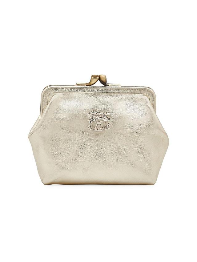 Manuela Classic Metallic Leather Coin Bag Product Image