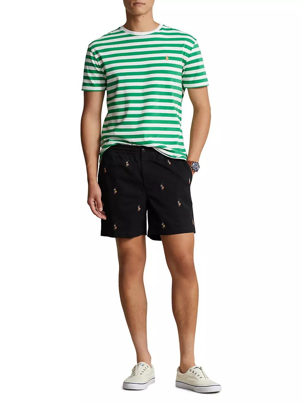 Stretch-Twill Flat-Front Shorts Product Image