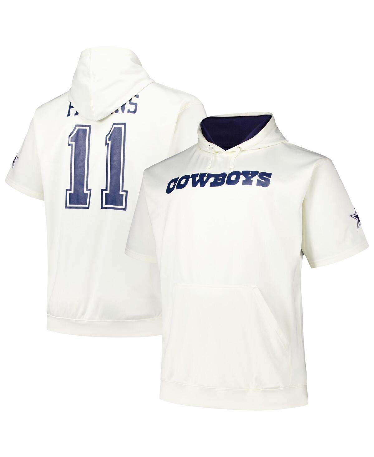 Fanatics Mens Micah Parsons Cream Dallas Cowboys Big Tall Short Sleeve Hoodie T-Shirt Product Image