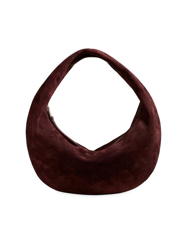 Womens Medium Olivia Suede Hobo Bag Product Image