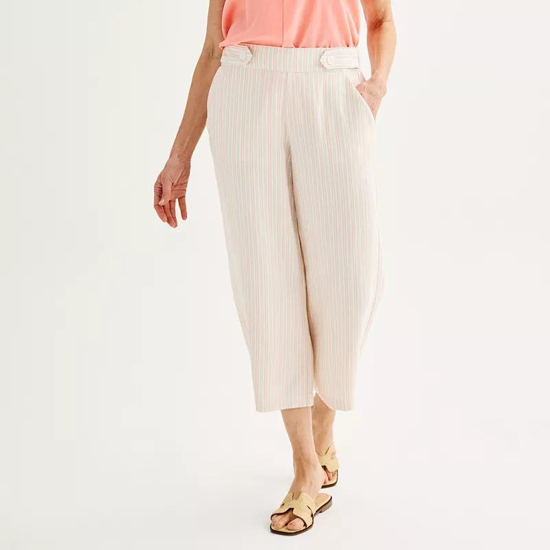 Womens Croft & Barrow Pull-On Wide Leg Crop Pants product image