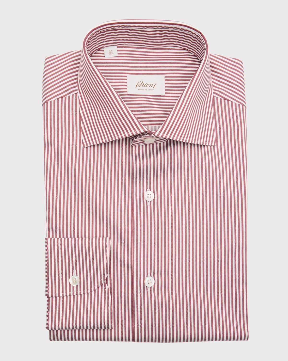 Mens Cotton Bengal Stripe Dress Shirt Product Image