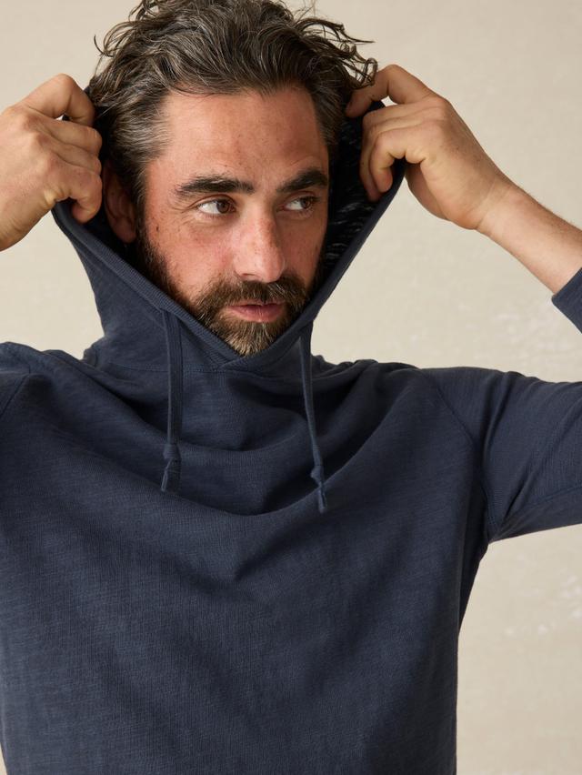 Sunwashed Slub Hoodie (Tall) - Blue Nights Male Product Image