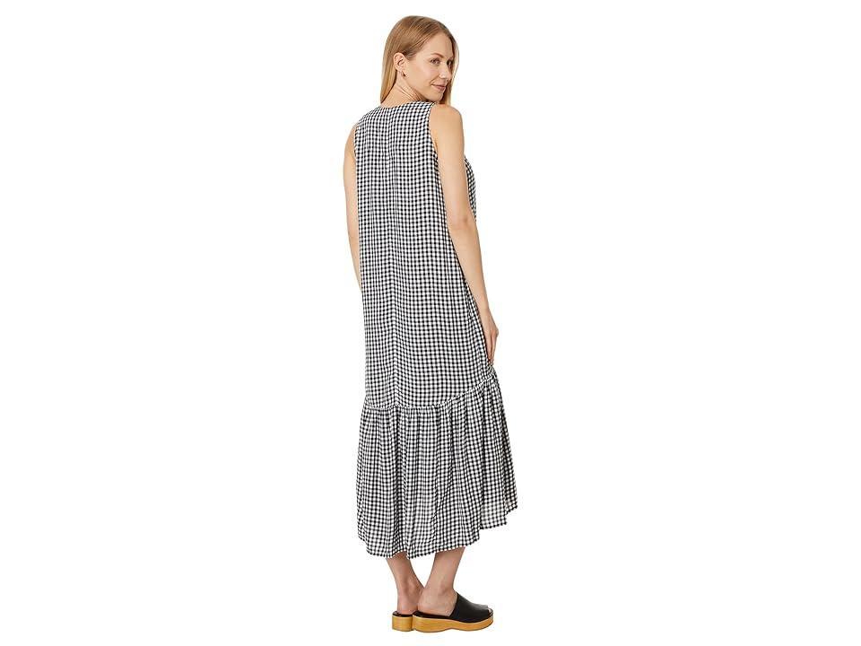 Womens Drapey Sleeveless Gingham Dress Product Image