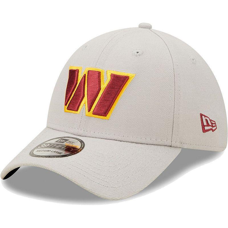 Men's New Era Gray Washington Commanders  Essential 39THIRTY Flex Hat Product Image