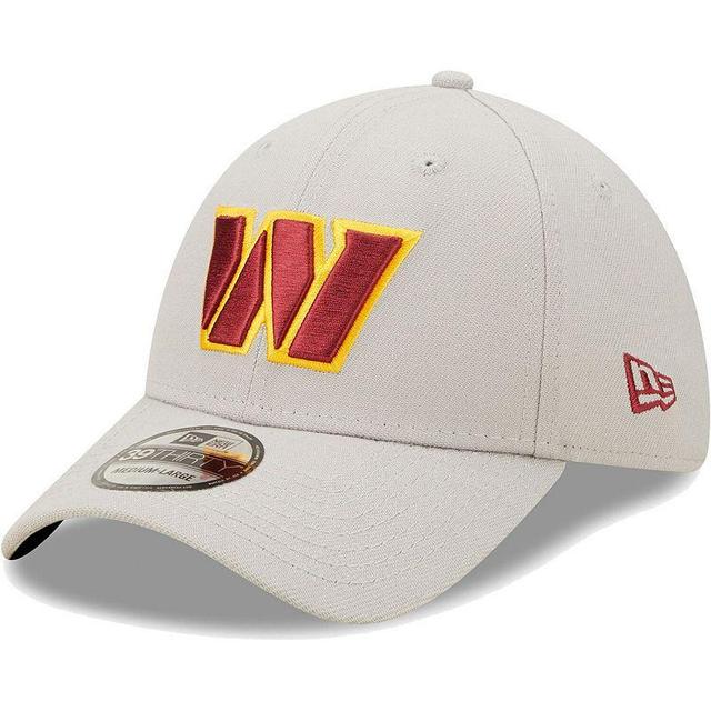 Mens New Era Gray Washington Commanders Essential 39THIRTY Flex Hat Product Image