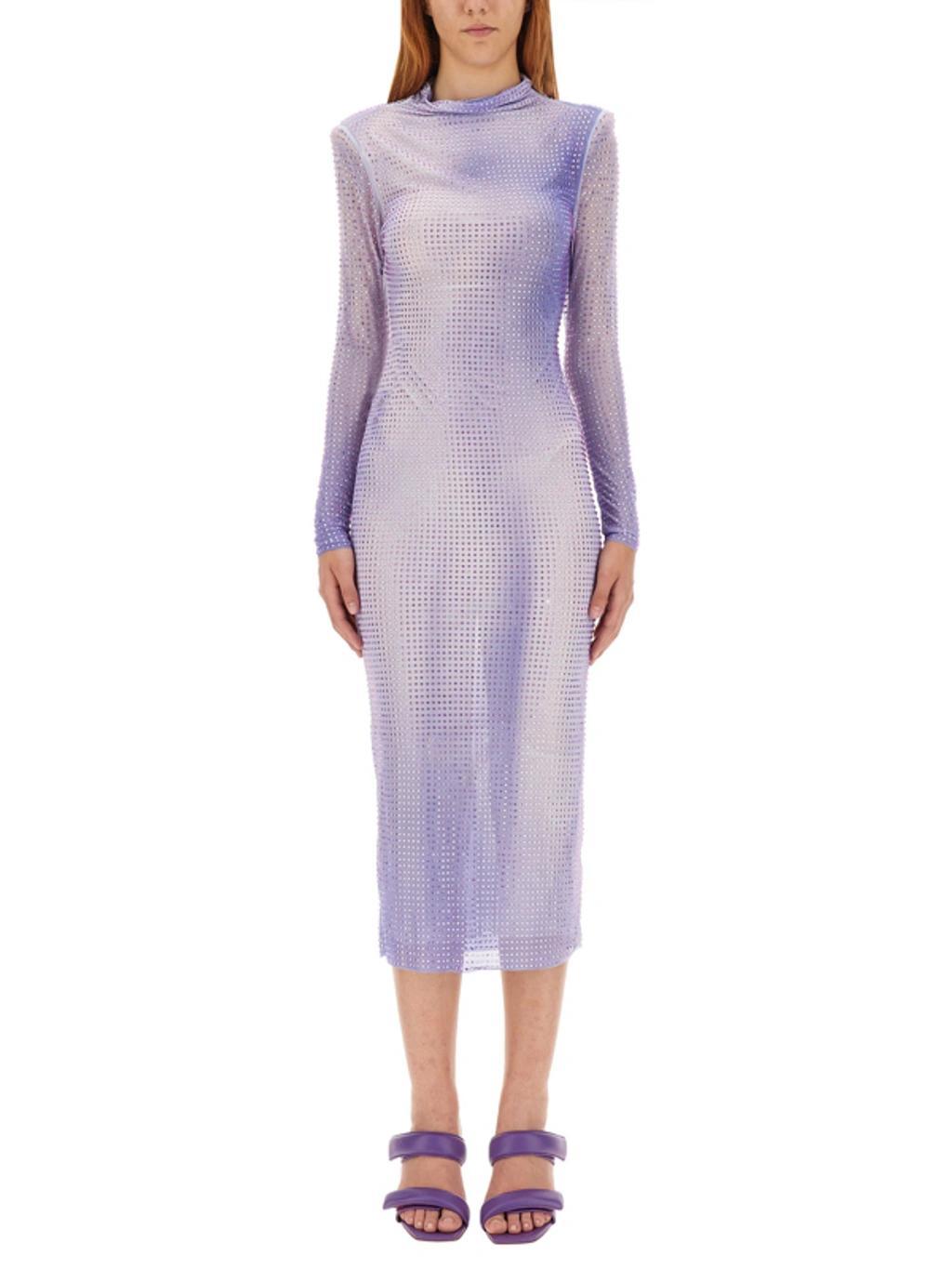 Midi Dress In Purple Product Image