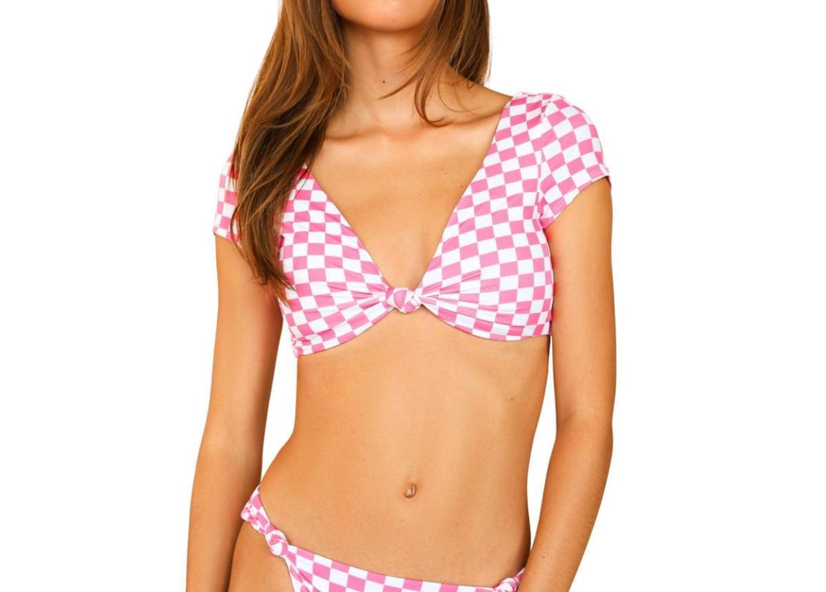 Dippin' Daisy's Womens Eco Vision Cropped Bikini Top size Large Product Image