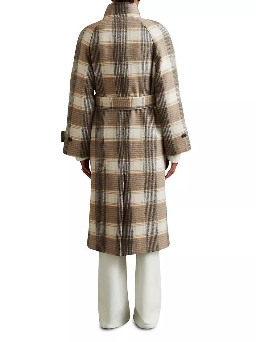 Piper Check Wool-Blend Coat Product Image