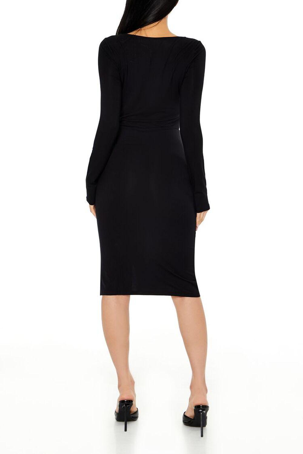 Square-Neck Bodycon Midi Dress | Forever 21 Product Image