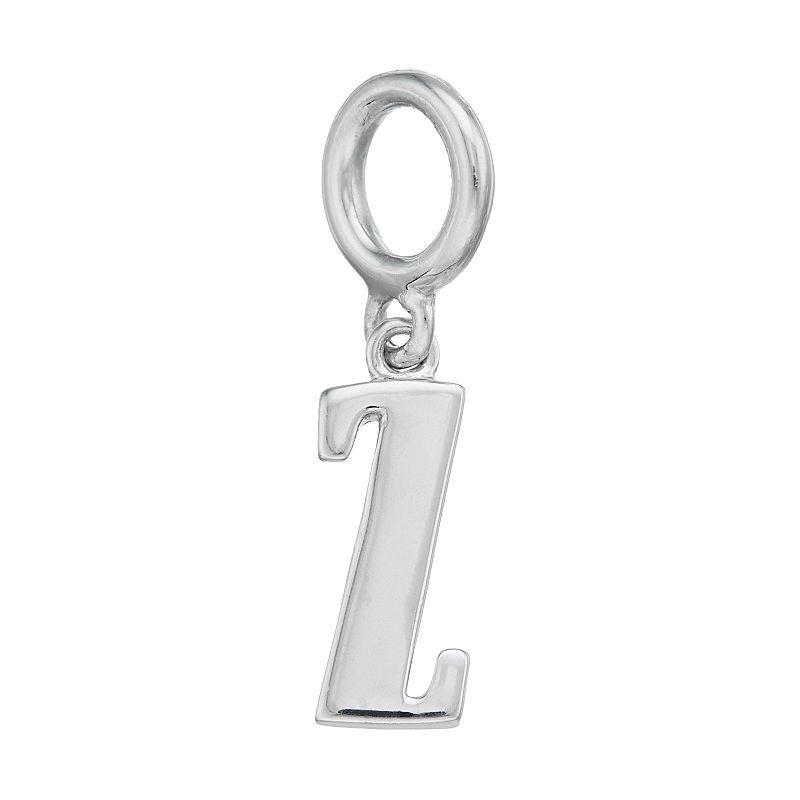 Lavish by TJM Sterling Silver Initial Letter Charm, Womens, Sterling Z Product Image