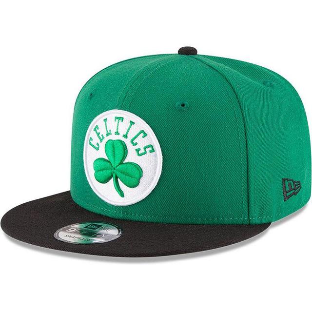 Mens New Era Kelly /Black Boston Celtics 2-Tone 9FIFTY Adjustable Snapback Hat Product Image