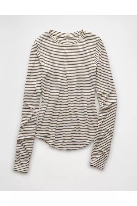 AE Cozy Up Long-Sleeve Layering T-Shirt Women's Product Image