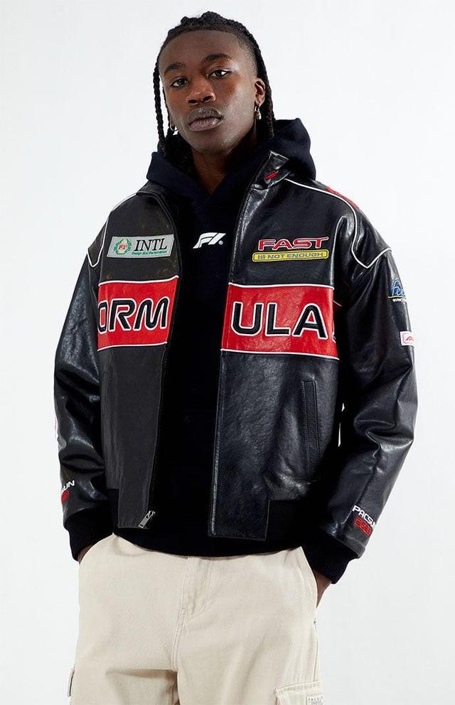 F1 Men's x PacSun Leather Pole Position Jacket Product Image