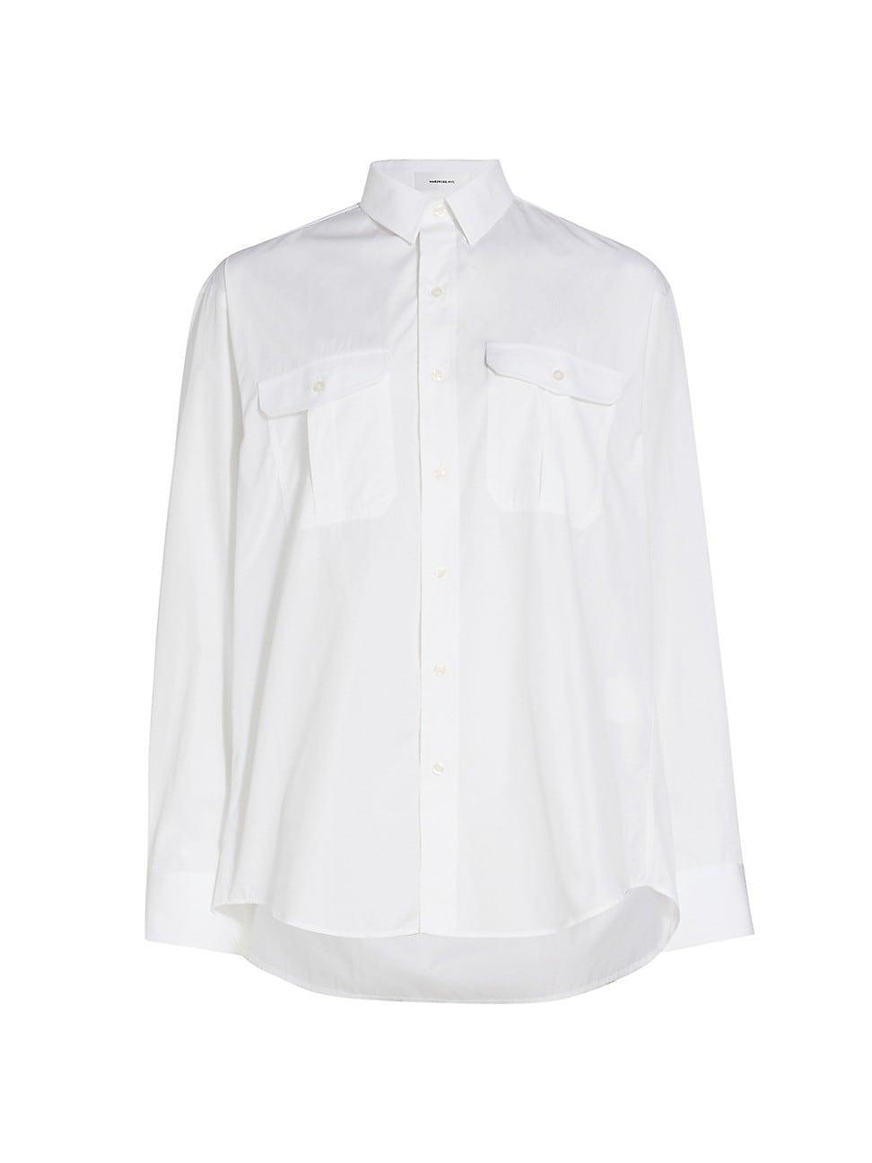 Womens Oversized Poplin Shirt Product Image