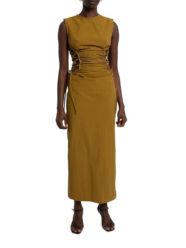 Womens Laced Side Midi-Dress Product Image