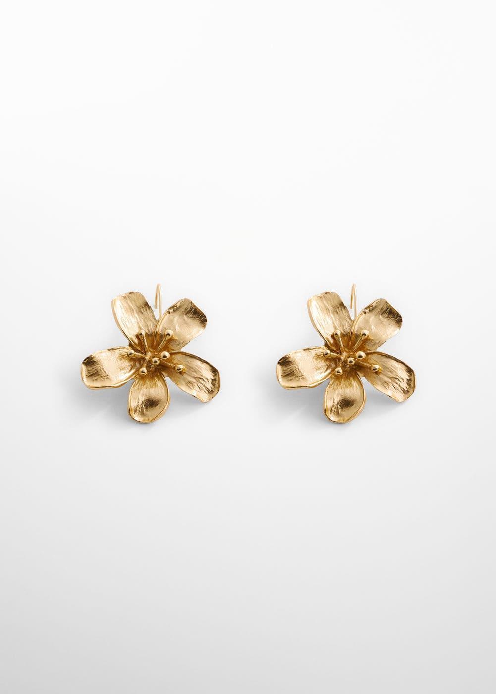 MANGO - Floral earrings - One size - Women Product Image