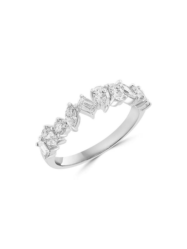 Womens 14K White Gold & 0.19 TCW Diamond Ring Product Image