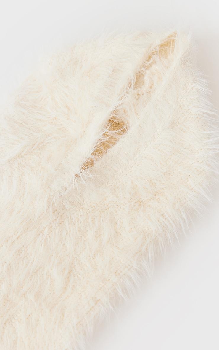  Cream Eyelash Knit Snood Product Image