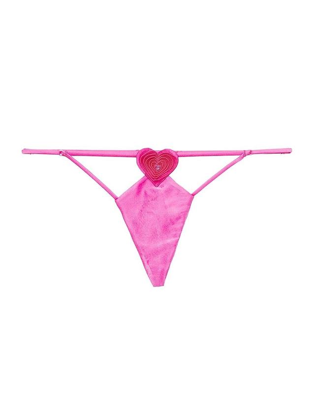 Womens Heart Stretch-Silk V-String Product Image