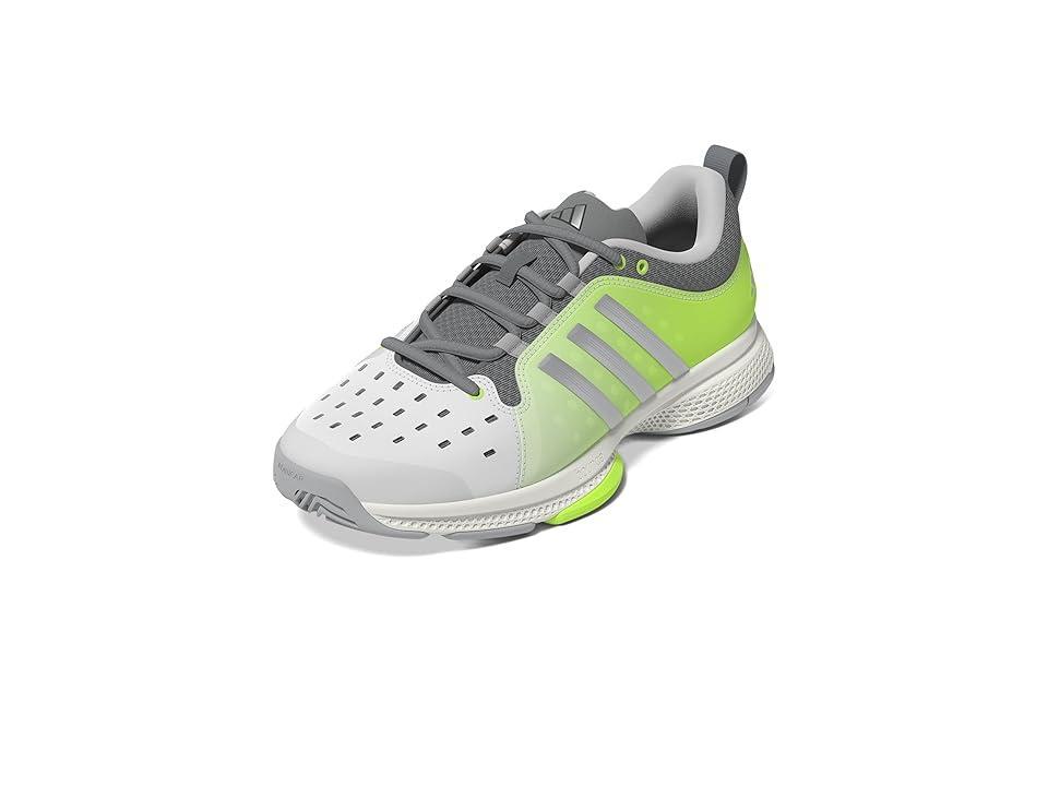 adidas Pickleball Silver Metallic/Lucid Lemon) Women's Tennis Shoes Product Image