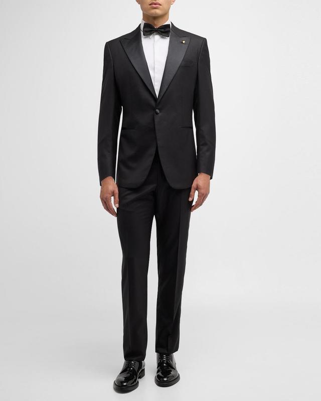 Mens One-Button Wool Tuxedo Product Image