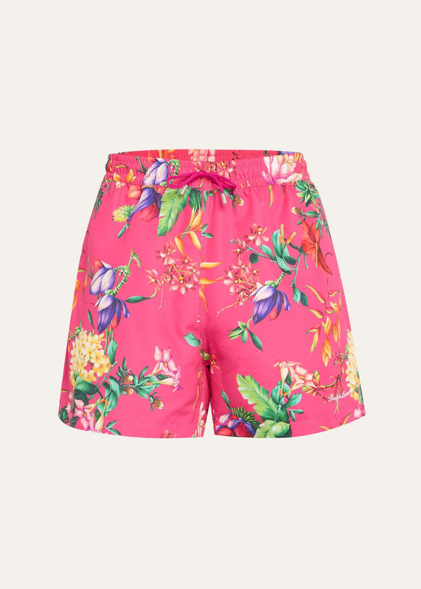 Mens Amalfi Botanical Swim Trunks Product Image