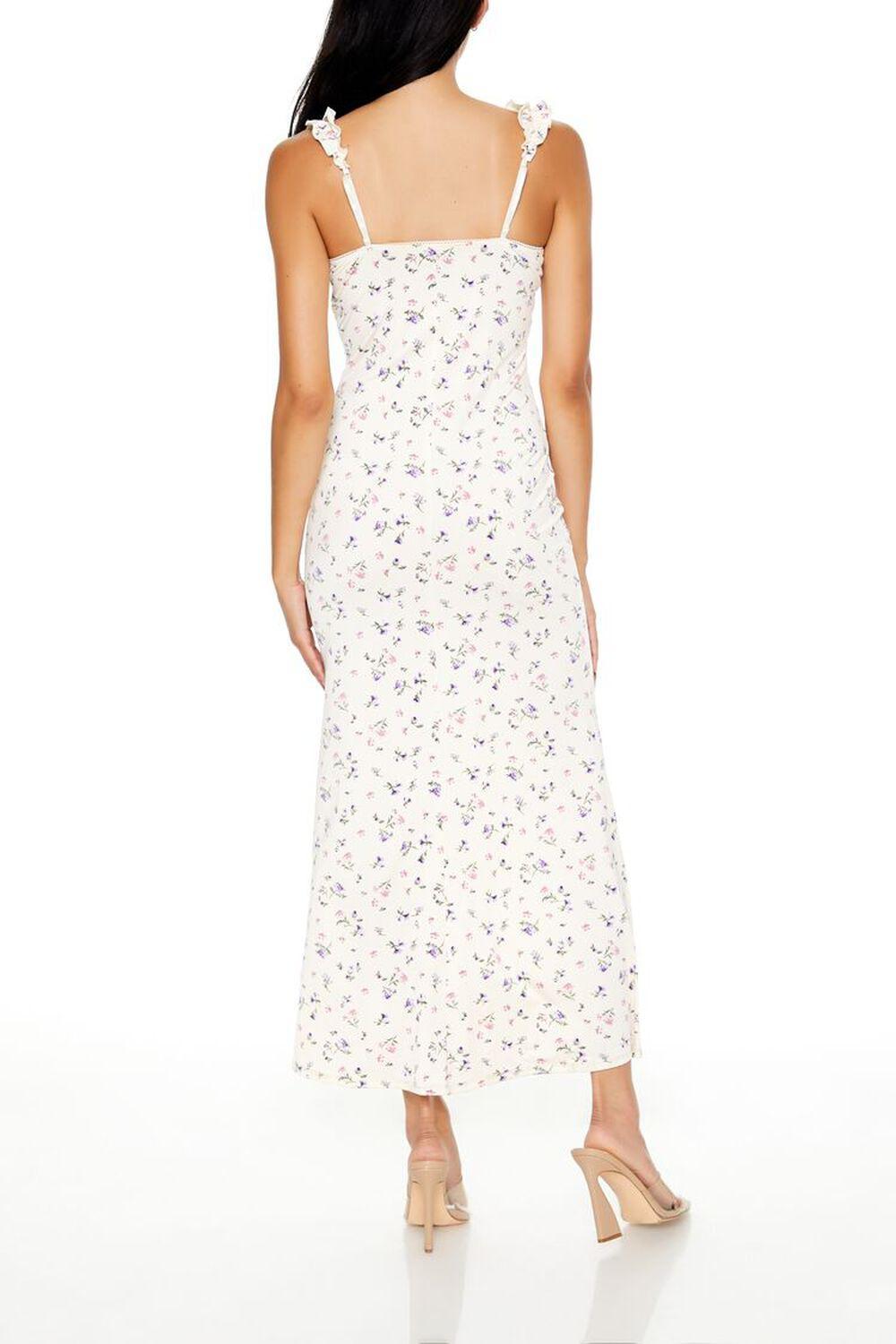 Plunging Ditsy Floral Maxi Dress | Forever 21 Product Image