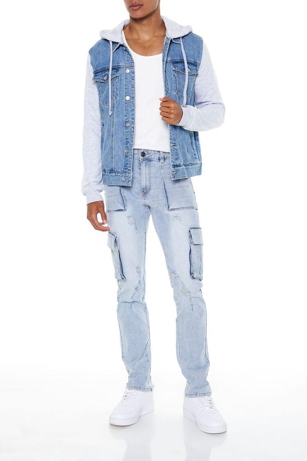 Removable Cargo Pocket Jeans | Forever 21 Product Image