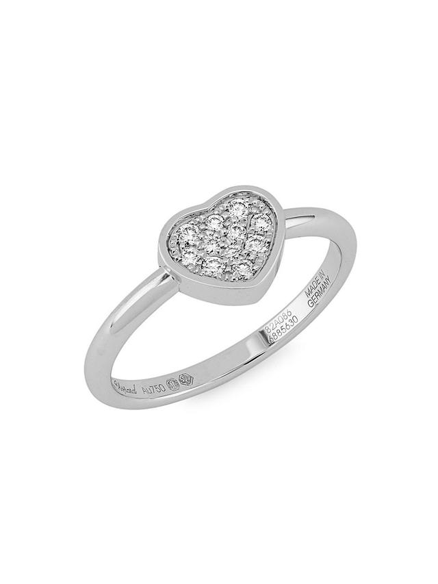 Womens My Happy Hearts 18K White Gold & Diamond Ring Product Image